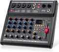 Pyle Professional Bluetooth DJ Audio Mixer - 6-Channel DJ Controller