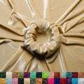 Ice Fabrics Stretch Velvet Fabric by the Yard - 60in Wide Champagne