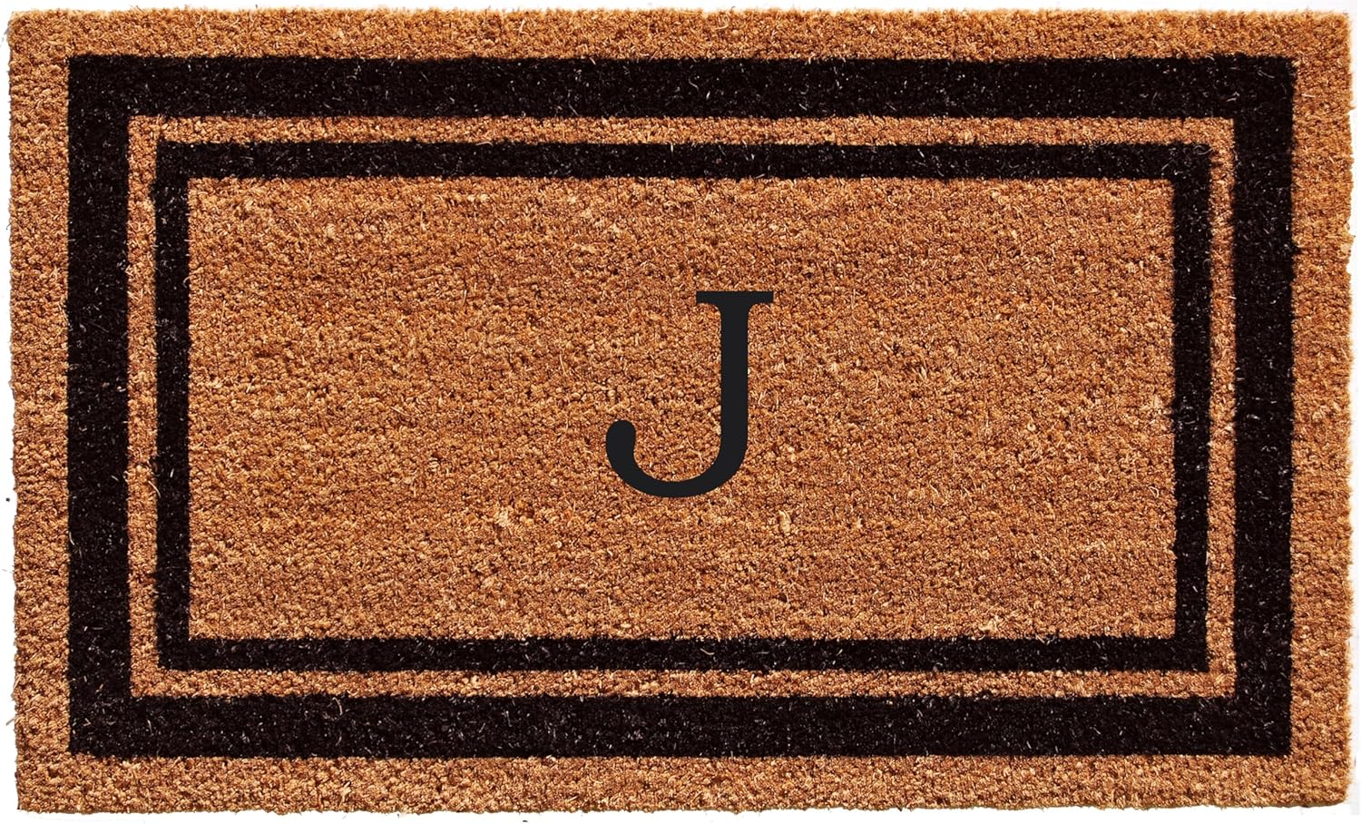 Calloway Mills Monogram Doormat Letter J for All-Season Use