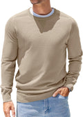 Mens Sweater Crewneck Pullover Lightweight Knit - Comfortable Fit is
