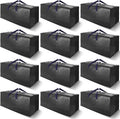 12 Pack Heavy Duty Extra Large Moving Bags - Fold Flat Storage Totes