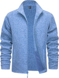 Men's Fleece Jacket Full Zip Lightweight Casual Warm Coat - Soft Polar