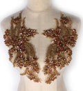 Hand-Made Beaded Rhinestone Applique Patch for Dresses - Elegant DIY