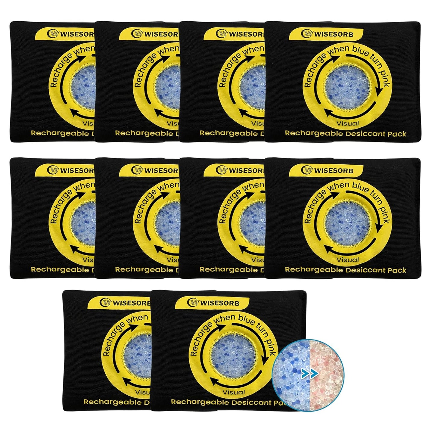 100g Reusable Silica Gel Desiccant Packs for Moisture Control
