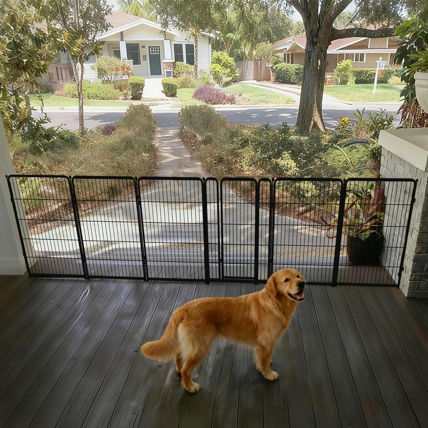 FXW Dog Gate Extra Wide for Indoor Use, Adjustable 165-in
