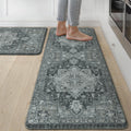 GENIMO Kitchen Mats for Floor 2PCs - Washable Anti Fatigue Mats