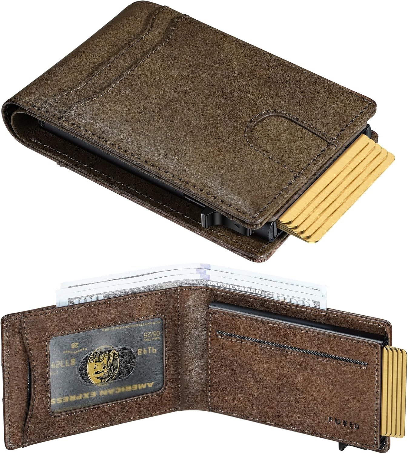 Furid Card Wallet For Men Slim: Smart RFID Minimalist Design