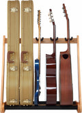 Multi-Purpose Guitar Stand 5 Stands Wooden Floor Rack - Stable German