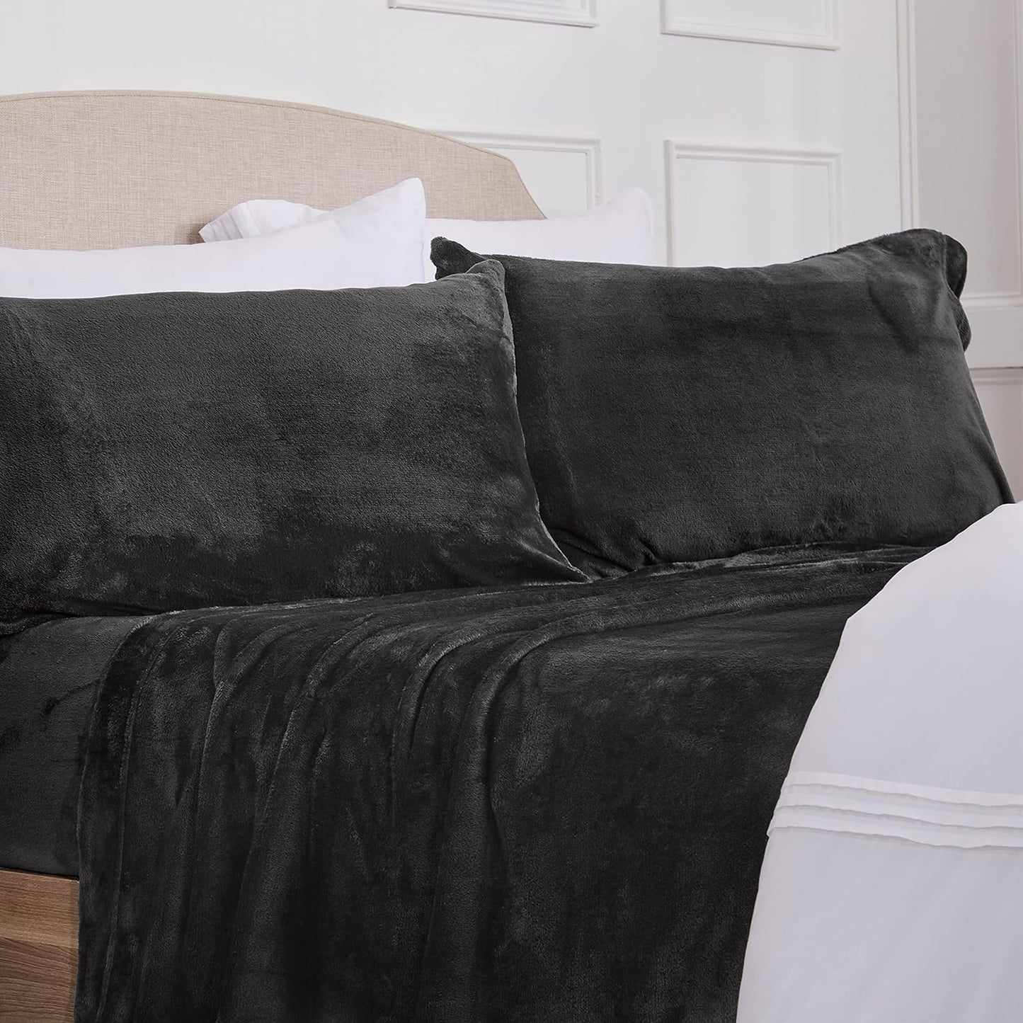 Ultra Soft Micro Fleece Sheets Set with Extra Deep Pockets