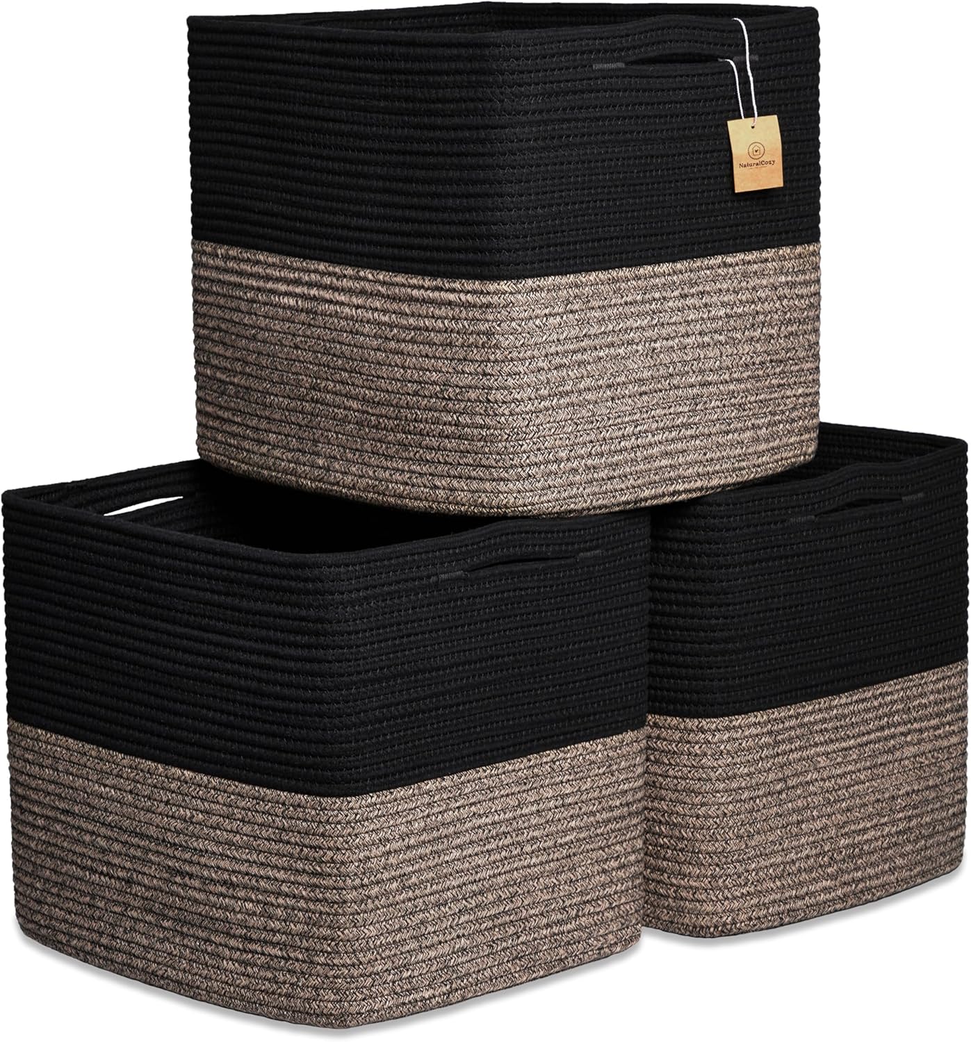 NaturalCozy 13x15x13 Kallax Storage Cubes Bins for Organizing