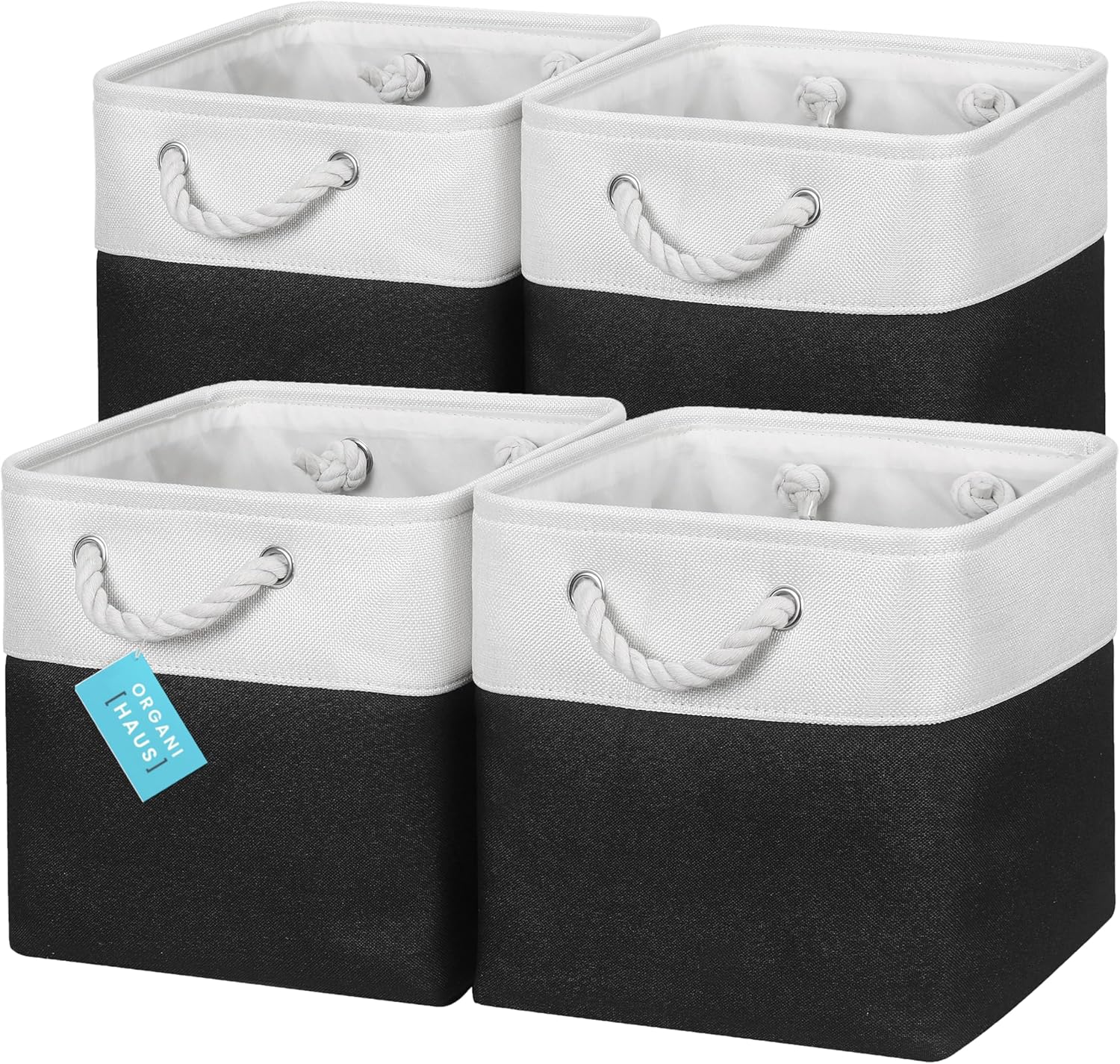 OrganiHaus 11x11 Cube Storage Bins for Stylish Organization