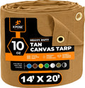 Xpose Safety Canvas Tarp 14ft x 20ft - Heavy Duty Water Resistant