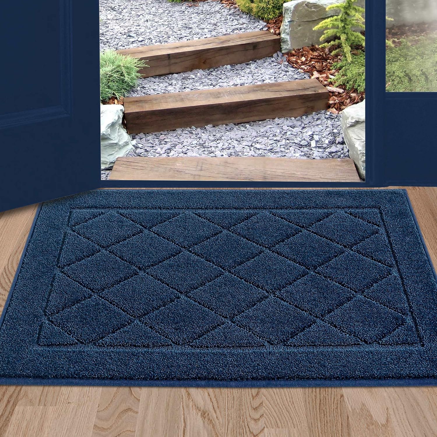 BEQHAUSE Dirt Trapper Door Mat for Muddy Shoes & Paws