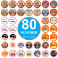 Crazy Cups Flavored Coffee Pods Variety Pack 80 Count - Assorted