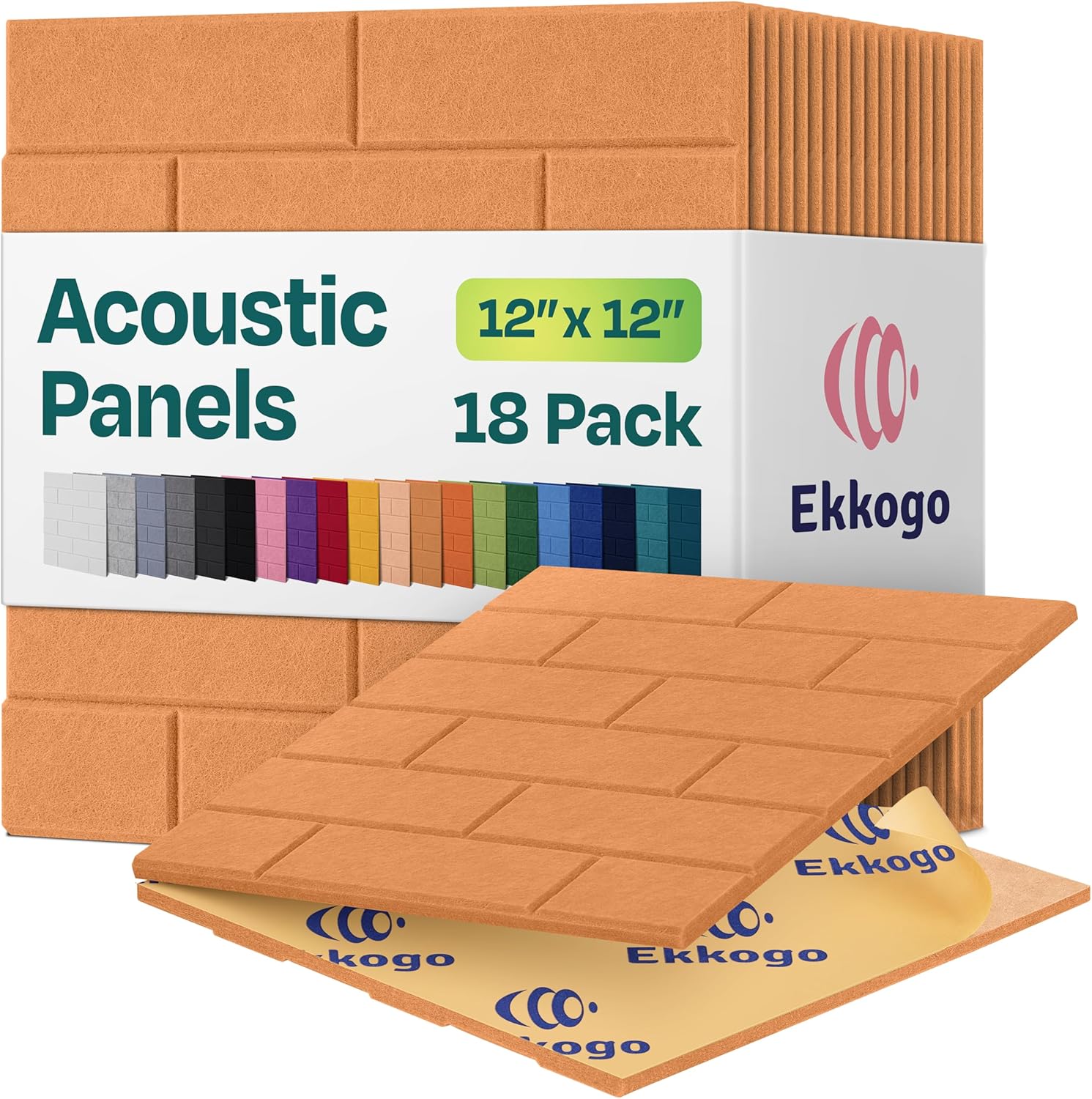 Acoustic Panels 18-Pack Premium Sound Dampening Wall Panels