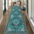 Ciicool Washable Vintage Runner Rug 2ft x 8ft - Soft Low Pile Hallway