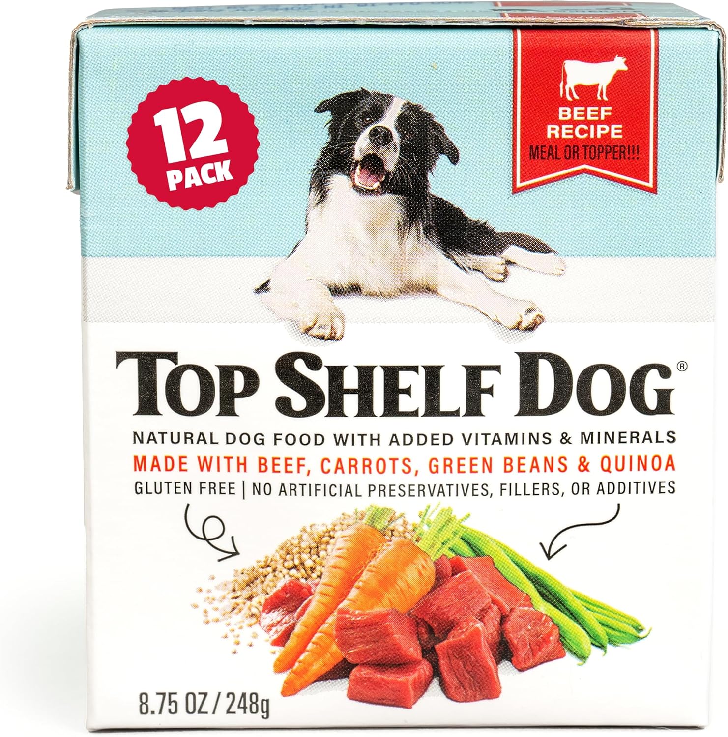 Top Shelf Dog Fresh Dog Food: All Natural Beef Meal