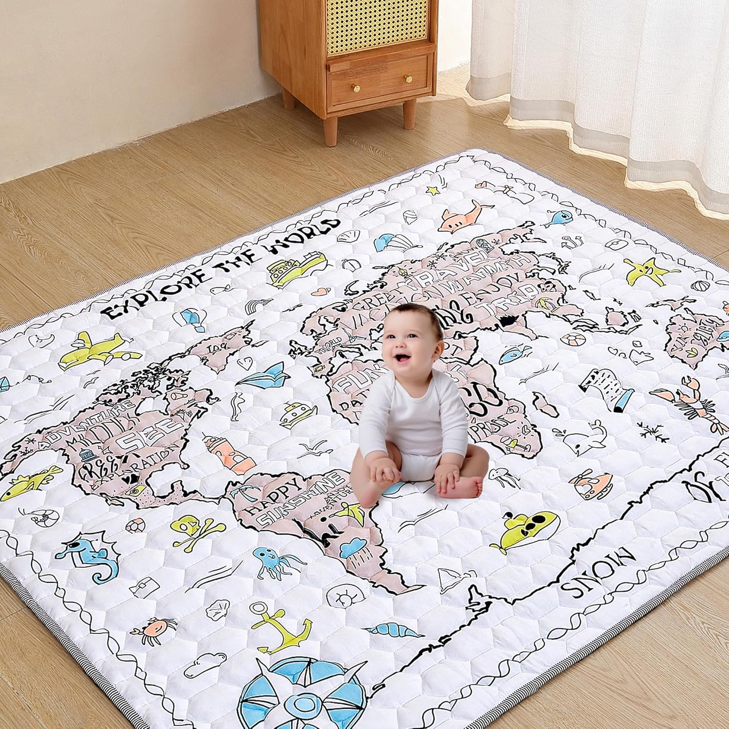 Thicken Foldable Baby Play Mat - Non-Slip Fun!