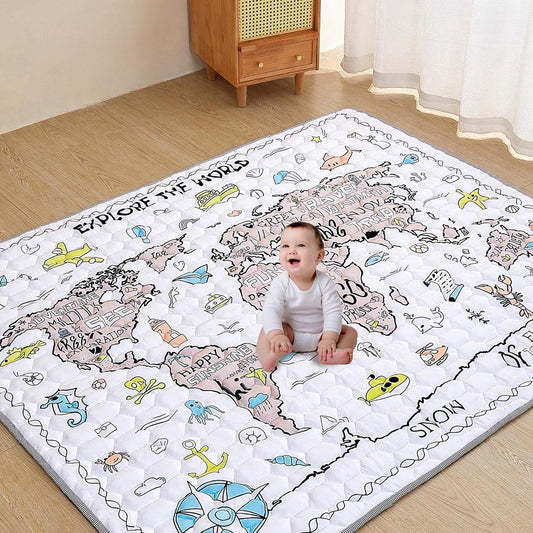 Thicken Foldable Baby Play Mat - Non-Slip Fun!
