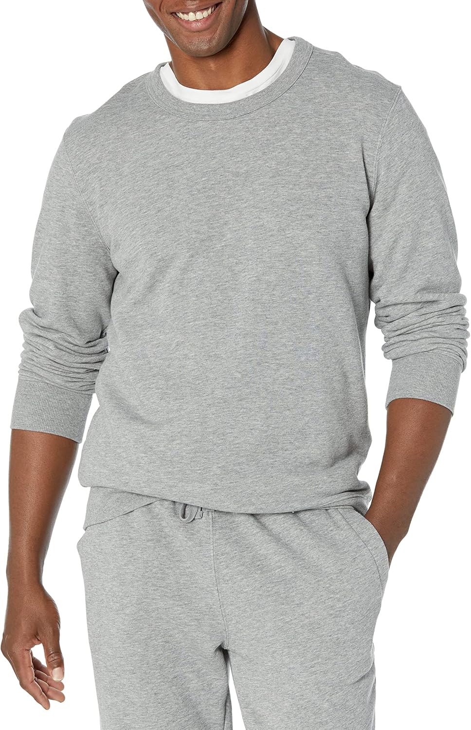 Essentials Men's Crewneck Sweatshirt - Lightweight French Terry