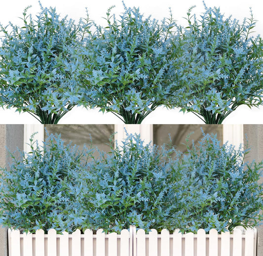RECUTMS 20 Bundles Outdoor Artificial Flowers for Home Decor