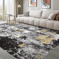 Washable Rug 8x10 Area Rug - Soft Modern Abstract Neutral