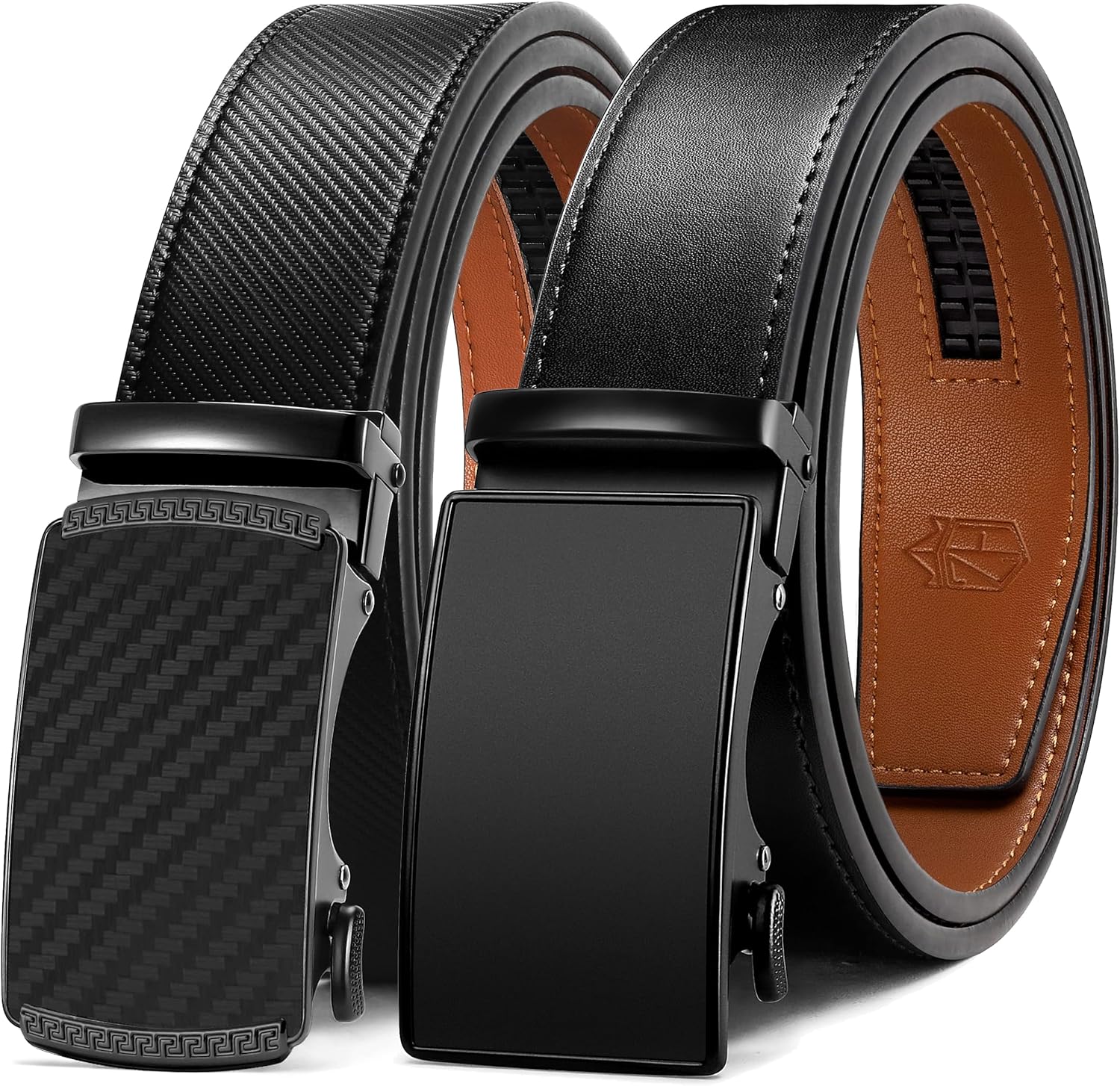 Zitahli Ratchet Belt for Men - Perfect Fit Leather Belts