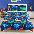 Joiedomi Kid Twin Comforter Set with Dinosaur Design for Kids