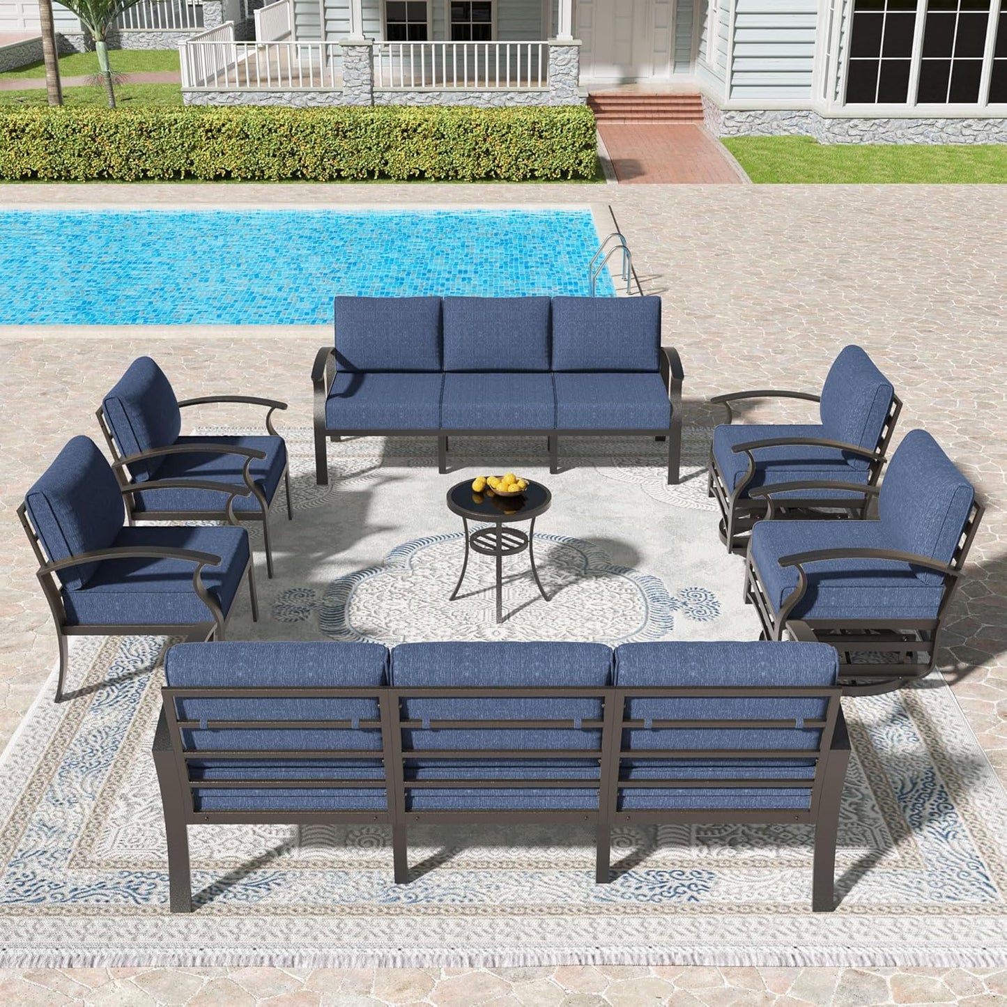 Kullavik Aluminum Patio Furniture Set for Ultimate Comfort