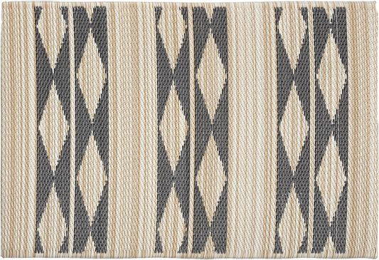 Fab Habitat Striped Non Slip Doormat - Durable & Eco-Friendly