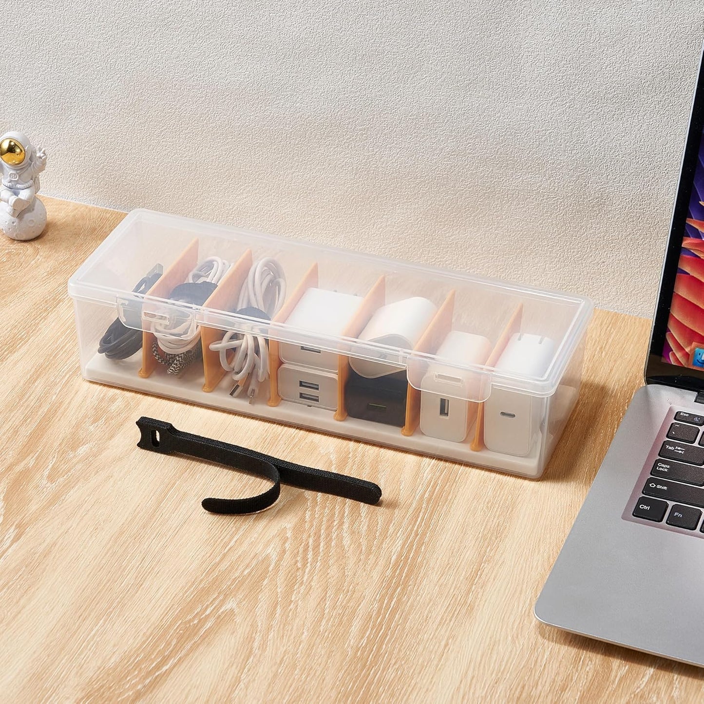 Clear Cable Organizer for Tidy Space