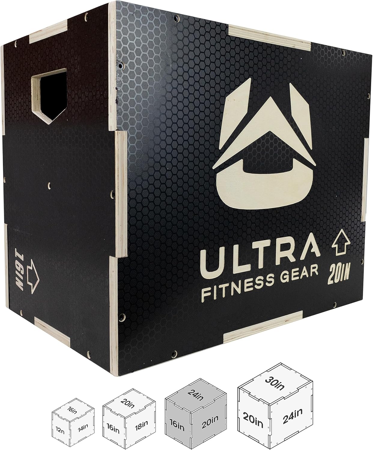Ultra Fitness Gear Wooden Plyo Box for Versatile Jump Training