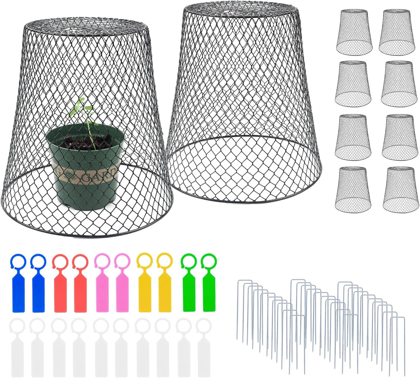 10Pcs Chicken Wire Cloche Plant Covers for Garden Protection