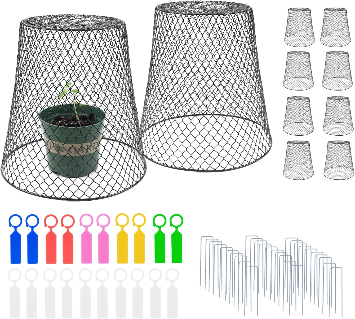 10Pcs Chicken Wire Cloche Plant Covers for Garden Protection