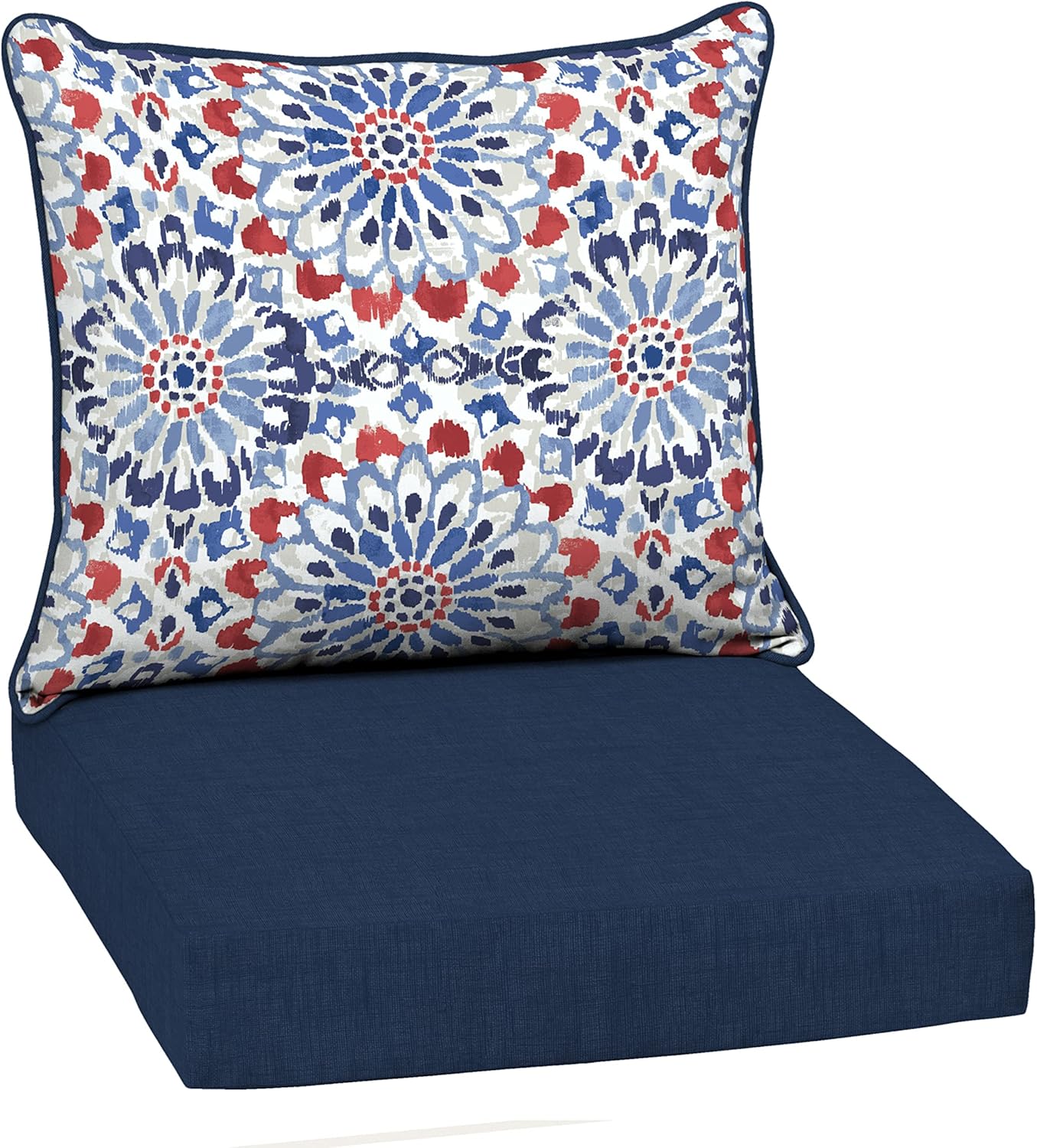 Arden Selections Outdoor Deep Seat Cushion Set for Comfort