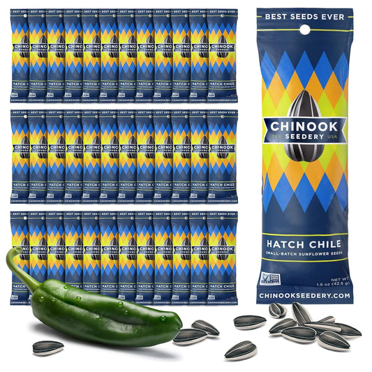 Chinook Seedery Low Sodium Sunflower Seeds Hatch Chile Flavor