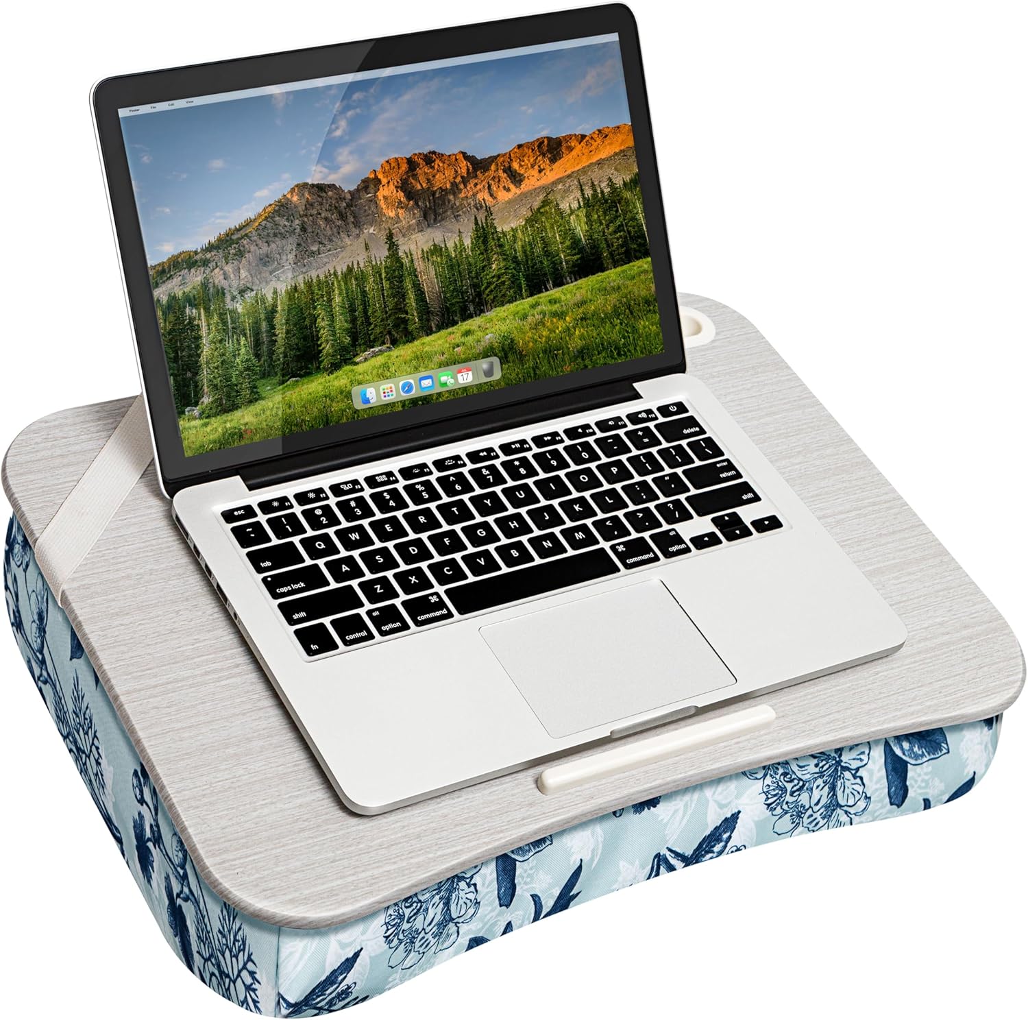 LAPGEAR XL Designer Lap Desk with Phone Holder - Blue Blossoms