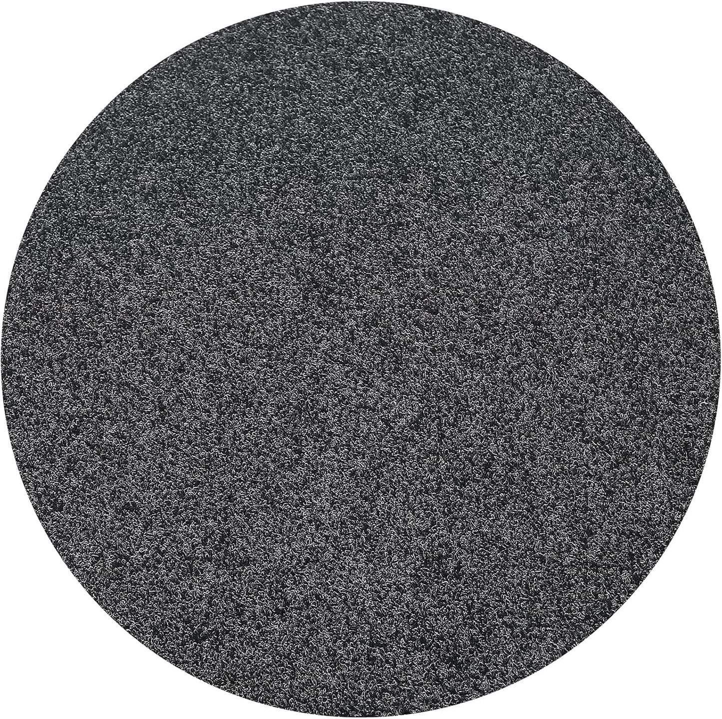 39 Round Non-Slip Mat for Office Chair - Dark Grey
