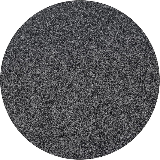 39 Round Non-Slip Mat for Office Chair - Dark Grey