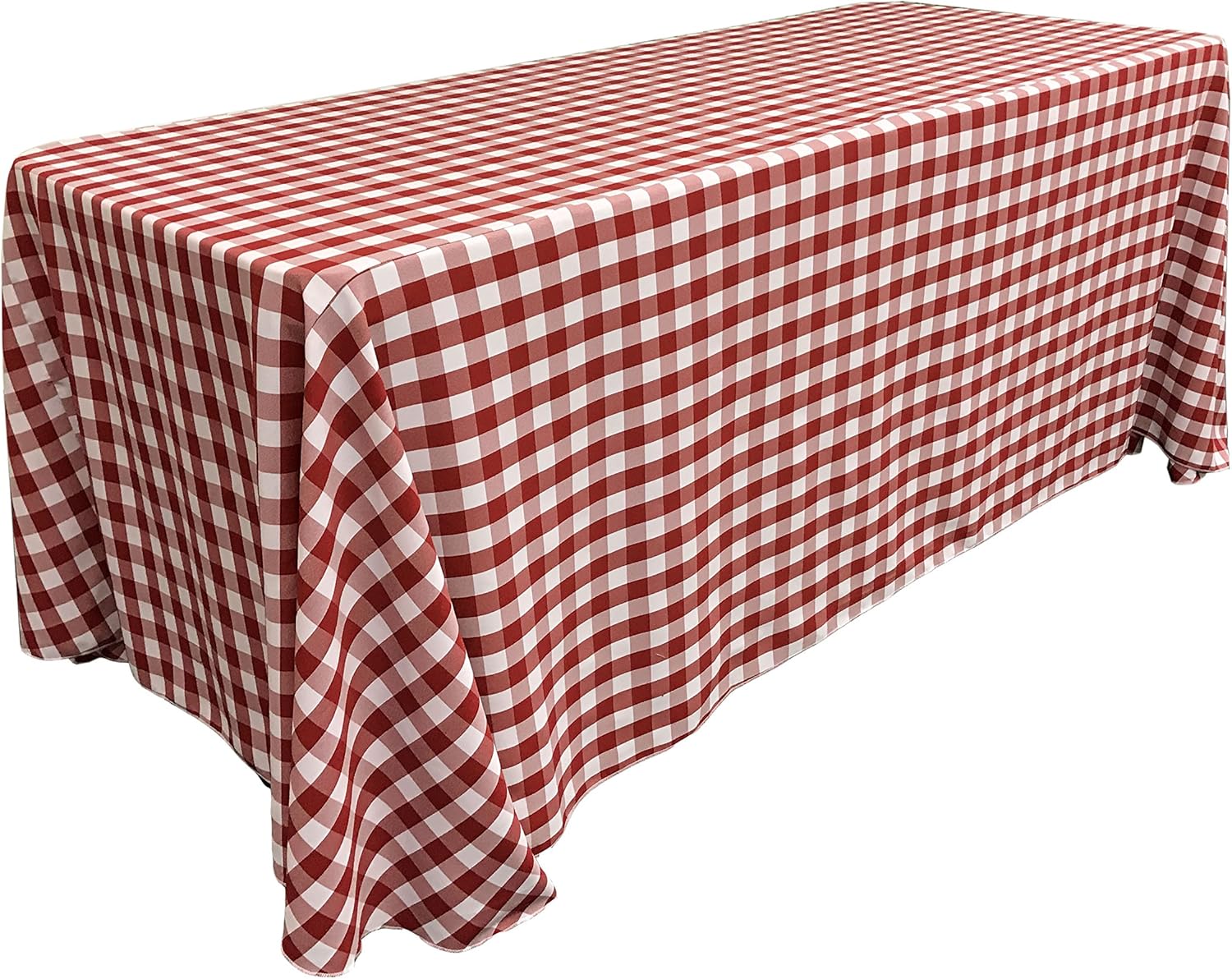 Red Gingham Checkered Tablecloth for Elegant Dining Spaces
