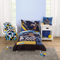 Batman The Caped Crusader Toddler Bed Set - Bold Bat-Signal Design