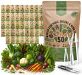 50 Winter Vegetable Garden Seeds Variety Pack - Heirloom Non GMO