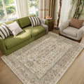 Washable 4x6 Rugs for Living Room - Soft Non-Slip Oriental Rug