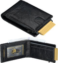 Card Wallet For Men Slim with ID Window - Pop Up RFID Wallet