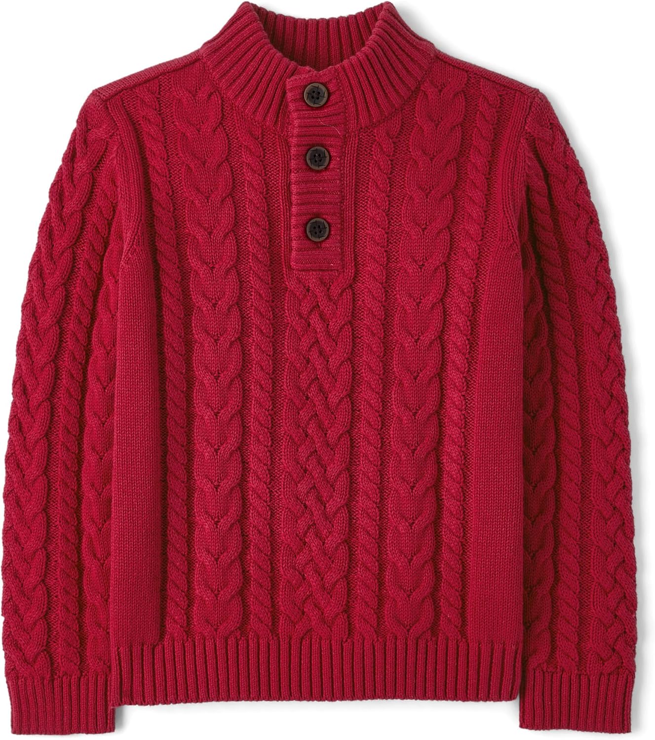 Gymboree Baby Boys' Quarter Button Cable Knit Pullover Sweater