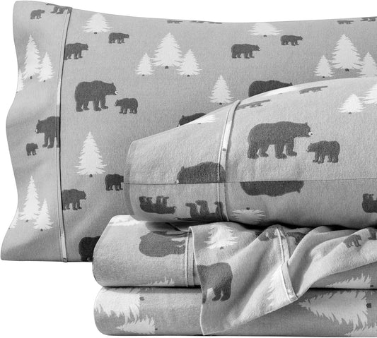 Bare Home Flannel Sheet Set Prints for Cozy Winter Comfort