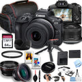 Canon EOS R100 Mirrorless Camera 18-45mm Bundle - Compact 4K Kit