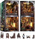 Book Nook Kit DIY Miniature Steampunk Mad Scientist Lab - Detailed