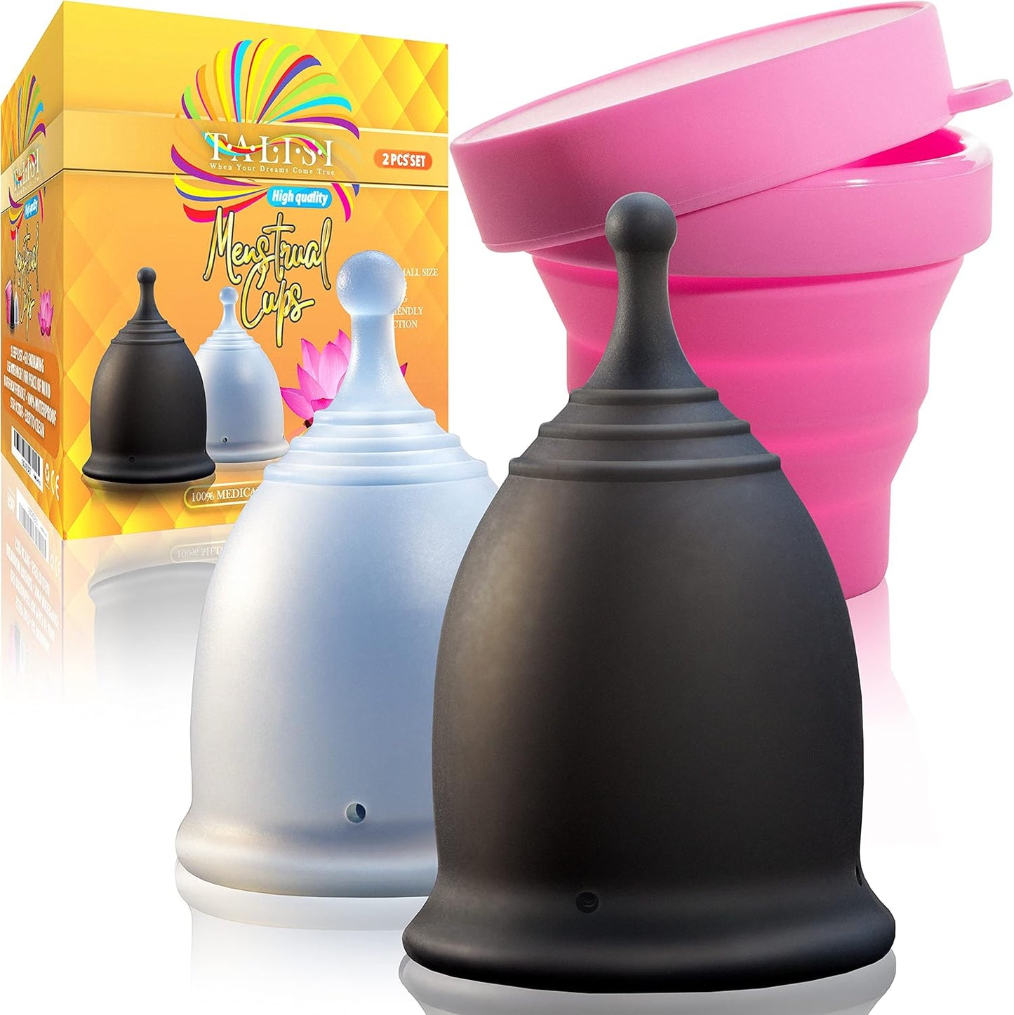 Reusable Menstrual Cups Set - Say Goodbye to Tampons!