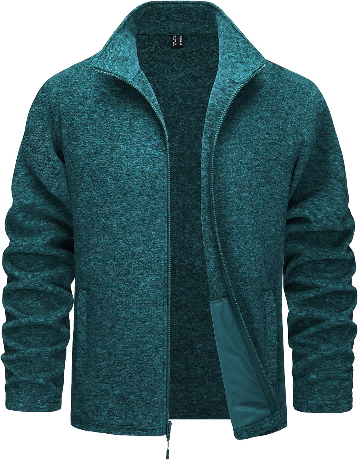 TACVASEN Men's Fleece Jackets Full Zip Lightweight Warm Coats